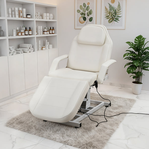 Three-Folding Beauty Spa Bed with Electrically Adjustable Height