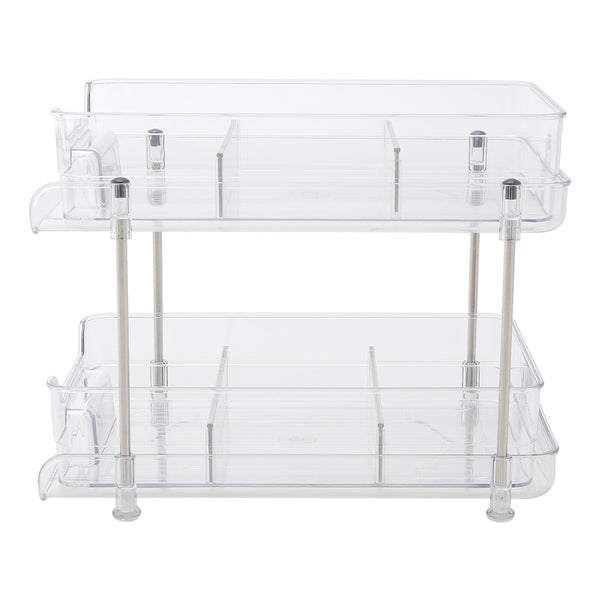 2-Tier Skincare Transparent Organizer for Makeup Cosmetic Perfume