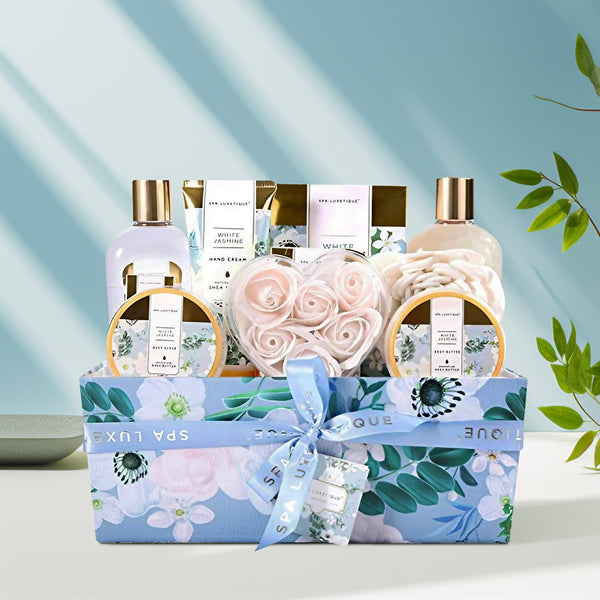 12 Pcs Ultimate Home Spa Kit with Jasmine Essential Oil