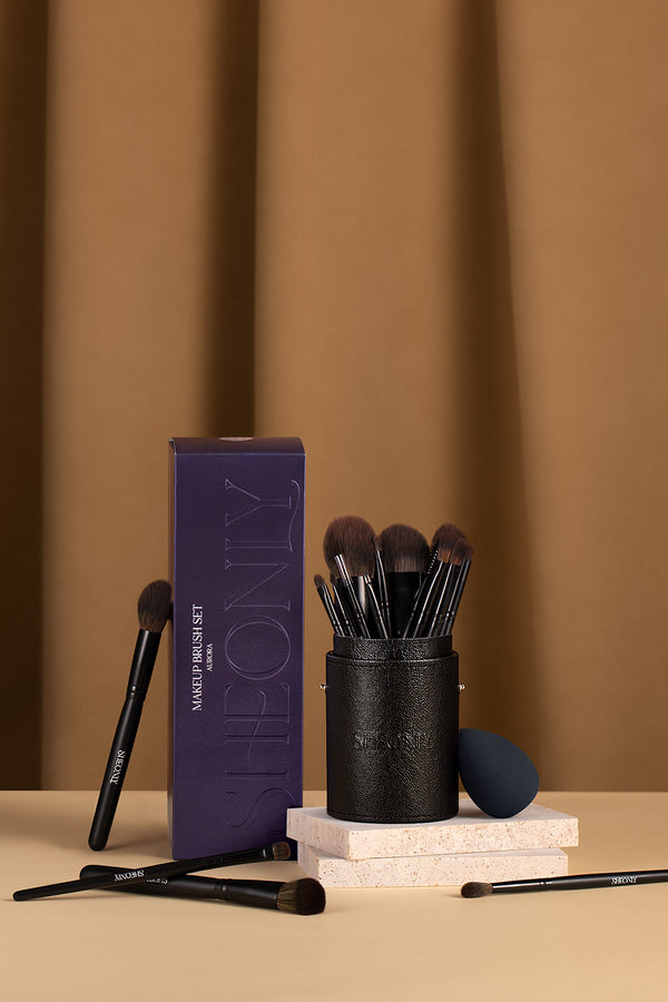 20 Pcs Professional Makeup Brush Set for Foundation Powder Concealers Eye Shadows Blush