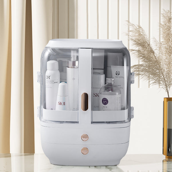 Desktop Dustproof Makeup Organizer with Drawers