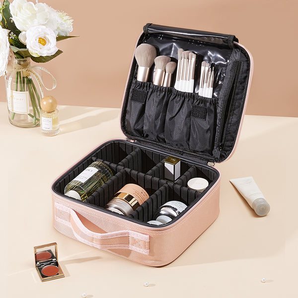 Portable Waterproof Travel Makeup Bag with Dividers – Sheonly