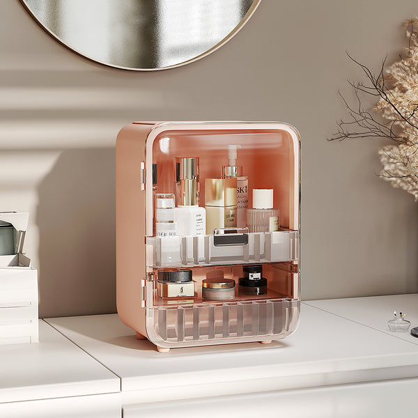 Large Capacity Makeup Organizer with Mirror