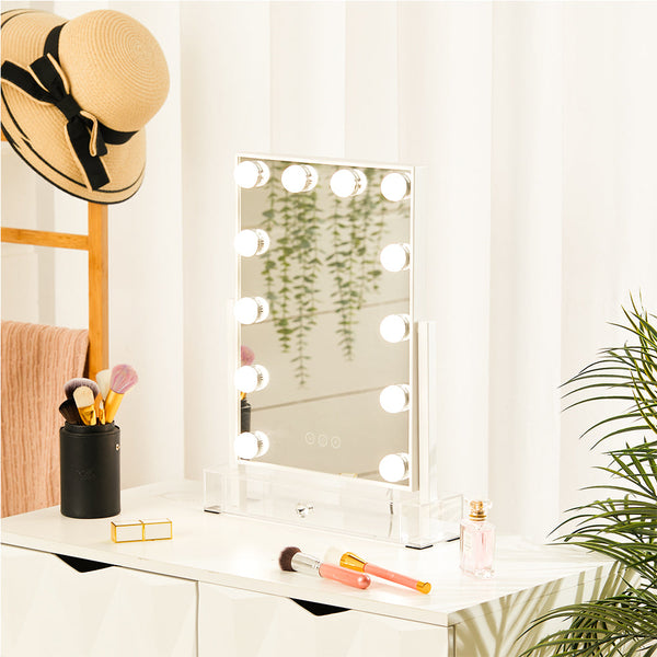Hollywood Classic White Vanity Makeup Mirror-36.5x47.5 cm